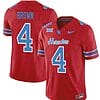 Houston Cougars Oilers Samuel Brown Jersey #4 Inspired Vapor College Football 2023 All Stitched Red