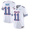 Houston Cougars Oilers Andre Ware Jersey #11 Inspired Vapor College Football 2023 All Stitched White