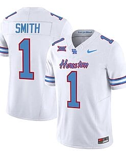 Houston Cougars 2023 Oilers Donovan Smith Jersey #1 Inspired Vapor College Football All Stitched White