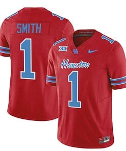 Houston Cougars 2023 Oilers Donovan Smith Jersey #1 Inspired Vapor College Football All Stitched Red