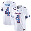 Houston Cougars Oilers Samuel Brown Jersey #4 Inspired Vapor College Football 2023 All Stitched White
