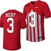 Iowa State Cyclones Rocco Becht Jersey #3 Throwback College Football Game Cardinal