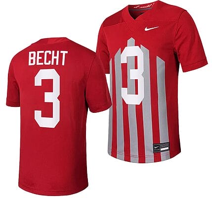 Iowa State Cyclones Rocco Becht Jersey #3 Throwback College Football Game Cardinal