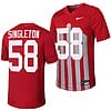 Iowa State Cyclones JR Singleton Jersey #58 Throwback College Football Game Cardinal