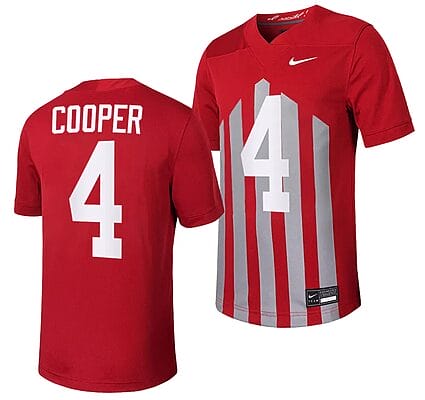 Iowa State Cyclones Jeremiah Cooper Jersey #4 Throwback College Football Game Cardinal