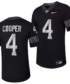 Iowa State Cyclones Jeremiah Cooper Jersey #4 Alternate College Football Black