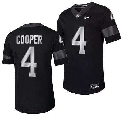 Iowa State Cyclones Jeremiah Cooper Jersey #4 Alternate College Football Black