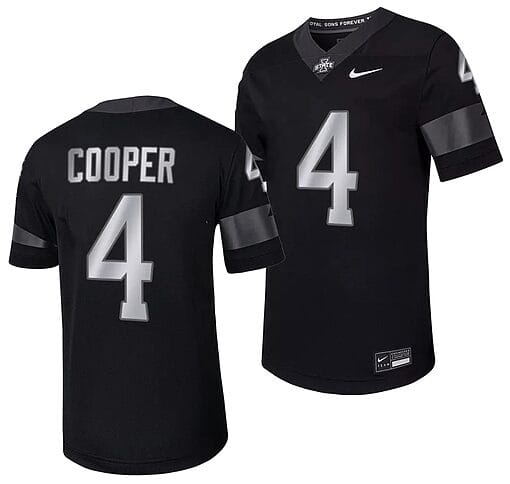 Iowa State Cyclones Jeremiah Cooper Jersey #4 Alternate College Football Black