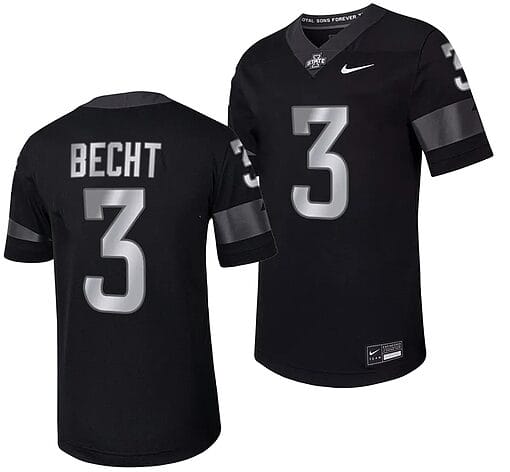 Iowa State Cyclones Rocco Becht Jersey #3 Alternate College Football Black
