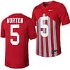 Iowa State Cyclones Cartevious Norton Jersey #5 Throwback College Football Game Cardinal