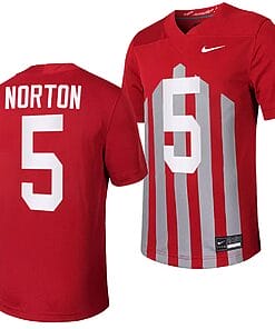 Iowa State Cyclones Cartevious Norton Jersey #5 Throwback College Football Game Cardinal