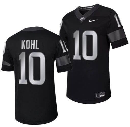 Iowa State Cyclones JJ Kohl Jersey #10 Alternate College Football Black