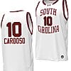 Kamilla Cardoso Jersey #10 South Carolina Gamecocks Basketball Throwback Replica White