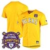 Lsu Tigers National Champions Jersey NCAA College Baseball Stitched Gold