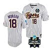Lsu Tigers Tre Morgan Jersey #18 World Series 2023 College Baseball Stitched White