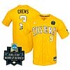 Lsu Tigers Dylan Crews Jersey #3 World Series 2023 NCAA College Baseball Stitched Yellow