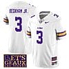 Lsu Tigers Odell Beckham Jr Jersey #3 College Football Let's Geaux Patch Stitched White
