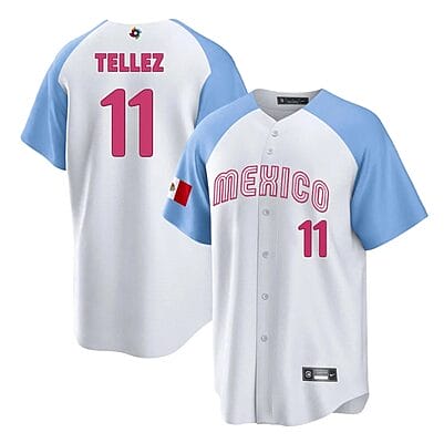 Mexico Baseball Rowdy Tellez Jersey #11 World Cool Base 2023 Stitched Alternate