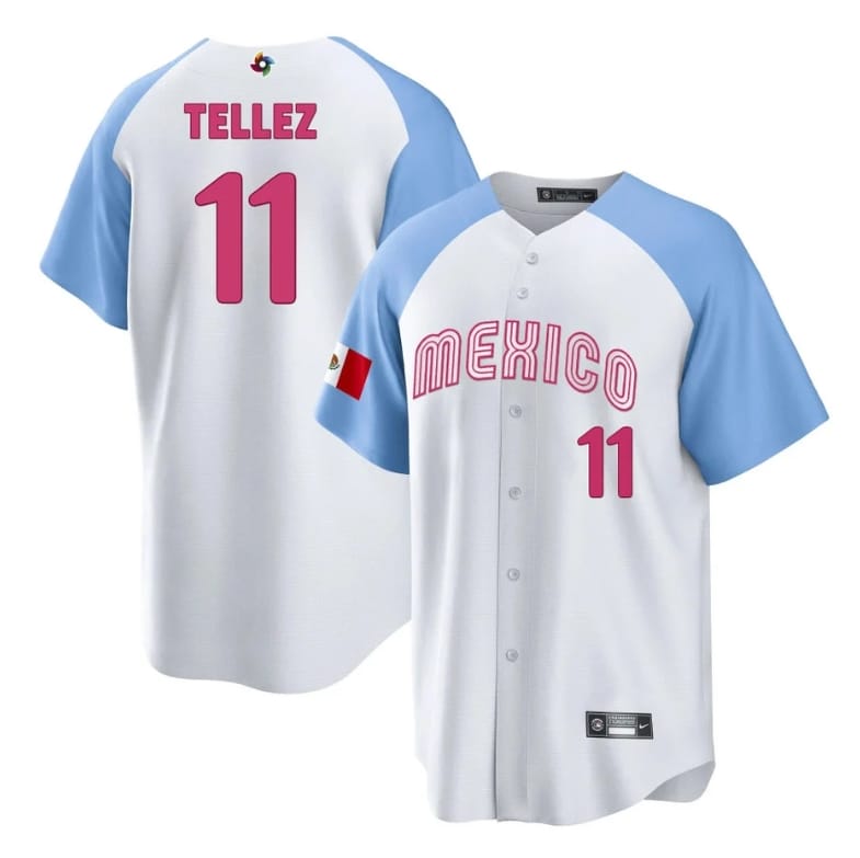 Mexico Baseball Rowdy Tellez Jersey #11 World Cool Base 2023 Stitched Alternate