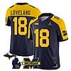 Michigan Wolverines Colston Loveland Jersey #18 Special College Football 2023 Stitched Navy Alternate