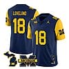 Michigan Wolverines Colston Loveland Jersey #18 Special College Football 2023 Stitched Maize Sleeves