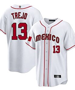 Mexico Baseball Alan Trejo Jersey #13 World Cool Base 2023 Stitched White