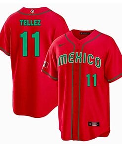 Mexico Baseball Rowdy Tellez Jersey #11 World Cool Base 2023 Stitched Red