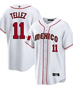 Mexico Baseball Rowdy Tellez Jersey #11 World Cool Base 2023 Stitched White