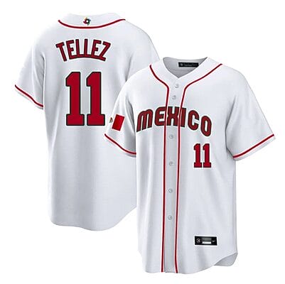 Mexico Baseball Rowdy Tellez Jersey #11 World Cool Base 2023 Stitched White