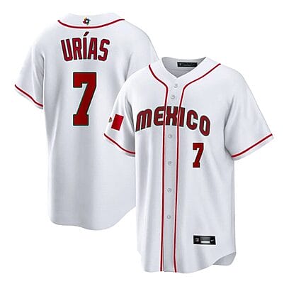 Mexico Baseball Julio Urías Jersey #7 World Cool Base 2023 Stitched White