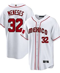 Mexico Baseball Joey Meneses Jersey #32 World Cool Base 2023 Stitched White