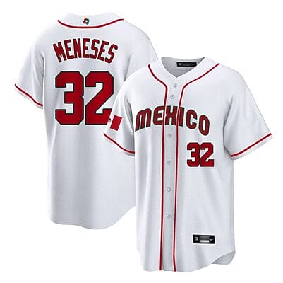 Mexico Baseball Joey Meneses Jersey #32 World Cool Base 2023 Stitched White