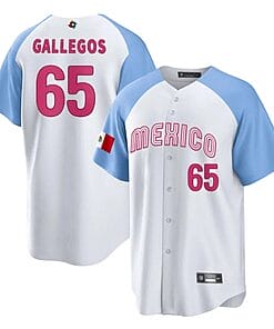 Mexico Baseball Gallegos Jersey #65 World Cool Base 2023 Stitched Alternate