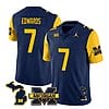 Michigan Wolverines Donovan Edwards Jersey #7 Special College Football 2023 Stitched Maize Sleeves
