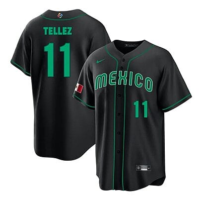Mexico Baseball Rowdy Tellez Jersey #11 World Cool Base 2023 Stitched Black