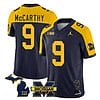 Michigan Wolverines JJ McCarthy Jersey Special #9 College Football 2023 Stitched Navy Alternate