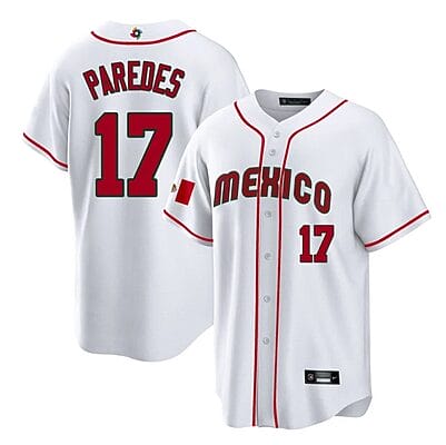Mexico Baseball Isaac Paredes Jersey #17 World Cool Base 2023 Stitched White