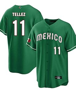 Mexico Baseball Rowdy Tellez Jersey #11 World Cool Base 2023 Stitched Green