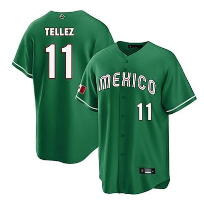 Mexico Baseball Rowdy Tellez Jersey #11 World Cool Base 2023 Stitched Green