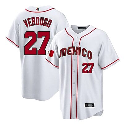 Mexico Baseball Alex Verdugo Jersey #27 World Cool Base 2023 Stitched White
