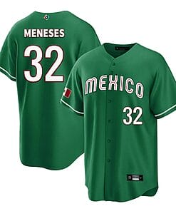 Mexico Baseball Joey Meneses Jersey #32 World Cool Base 2023 Stitched Green
