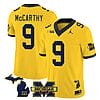Michigan Wolverines JJ McCarthy Jersey Special #9 College Football 2023 Stitched Maize
