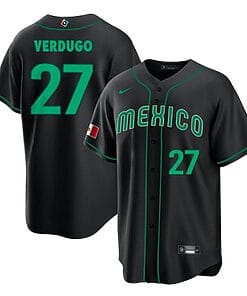 Mexico Baseball Alex Verdugo Jersey #27 World Cool Base 2023 Stitched Black