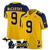 Michigan Wolverines JJ McCarthy Jersey Special #9 College Football 2023 Stitched Maize Alternate