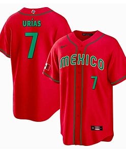Mexico Baseball Julio Urías Jersey #7 World Cool Base 2023 Stitched Red