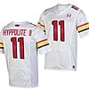 Maryland Terrapins Ruben Hyppolite II Jersey #11 College Football Game Throwback 2023 White
