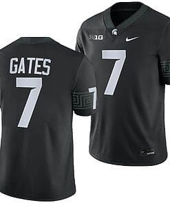 Michigan State Spartans Antonio Gates Jersey #7 College Football Game 2023 Black