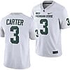 Michigan State Spartans Nathan Carter Jersey #3 College Football Game 2023 White