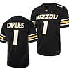 Missouri Tigers #1 Jaylon Carlies Jersey NCAA College Football 2023 Black