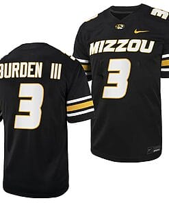Missouri Tigers #3 Luther Burden Jersey NCAA College Football 2023 Black